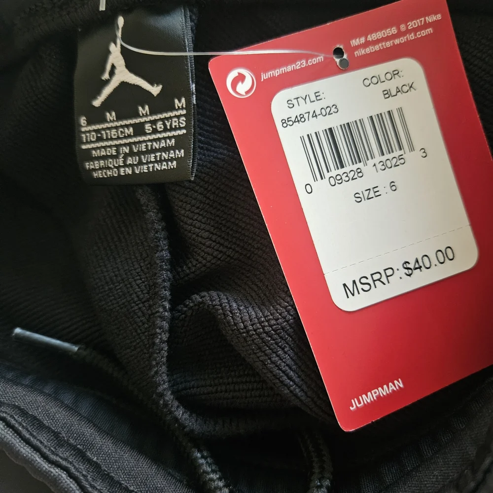 Kids Black Jogger Pants